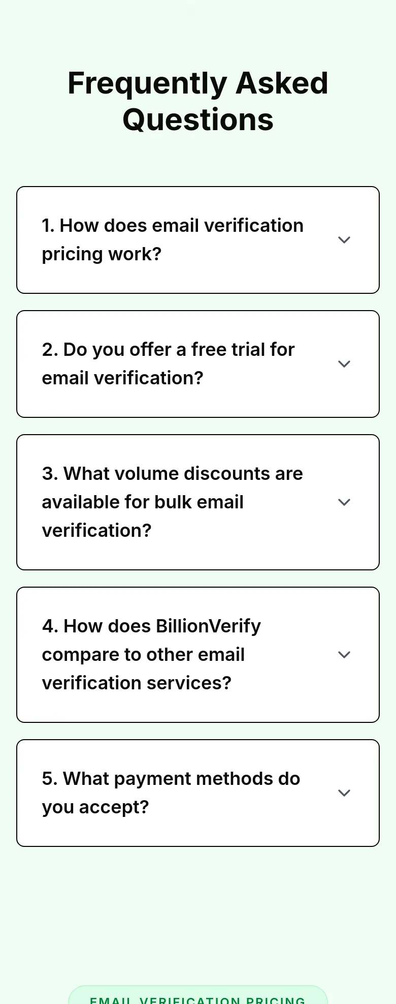 billionverify.com — FAQ