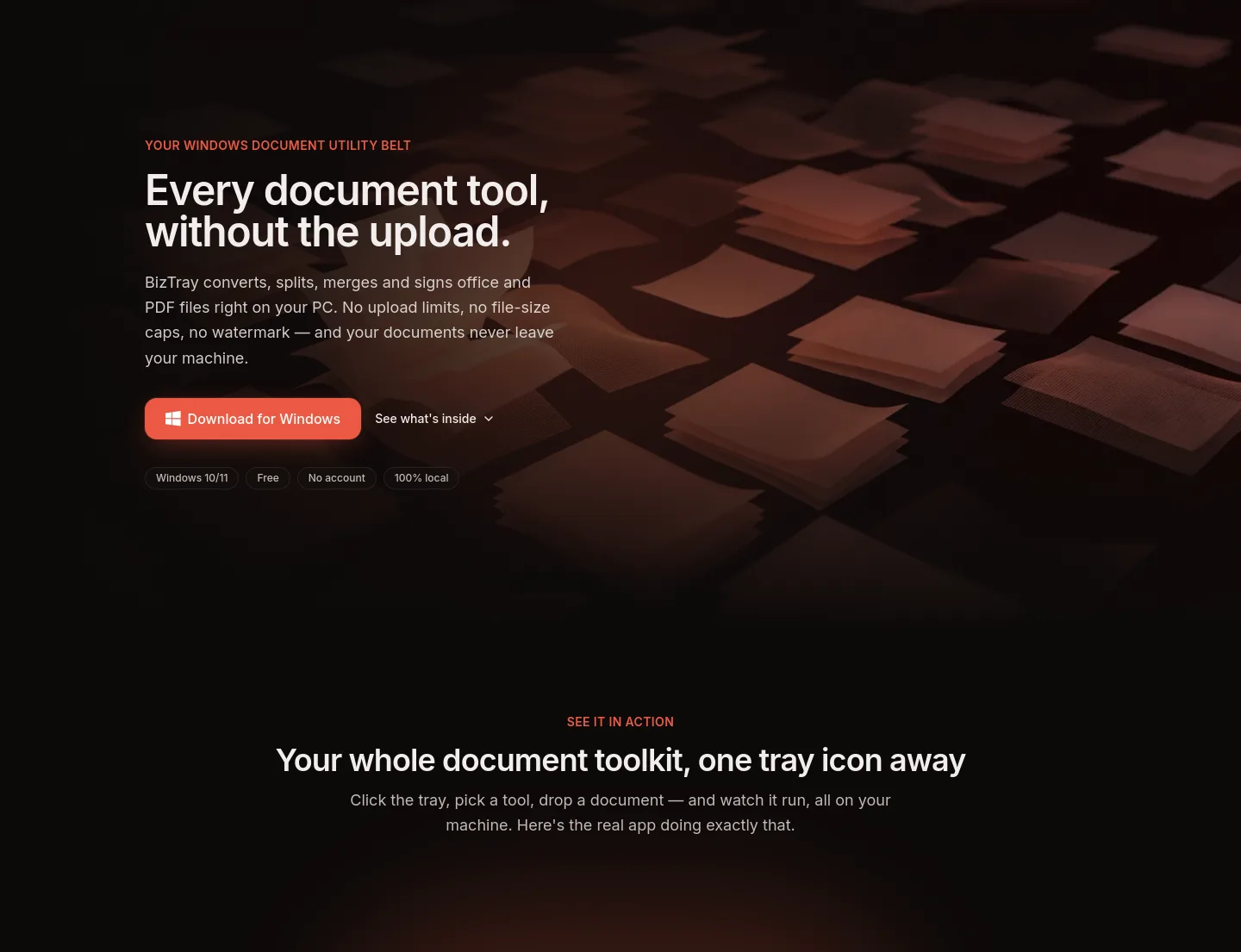 biztray.io — Hero