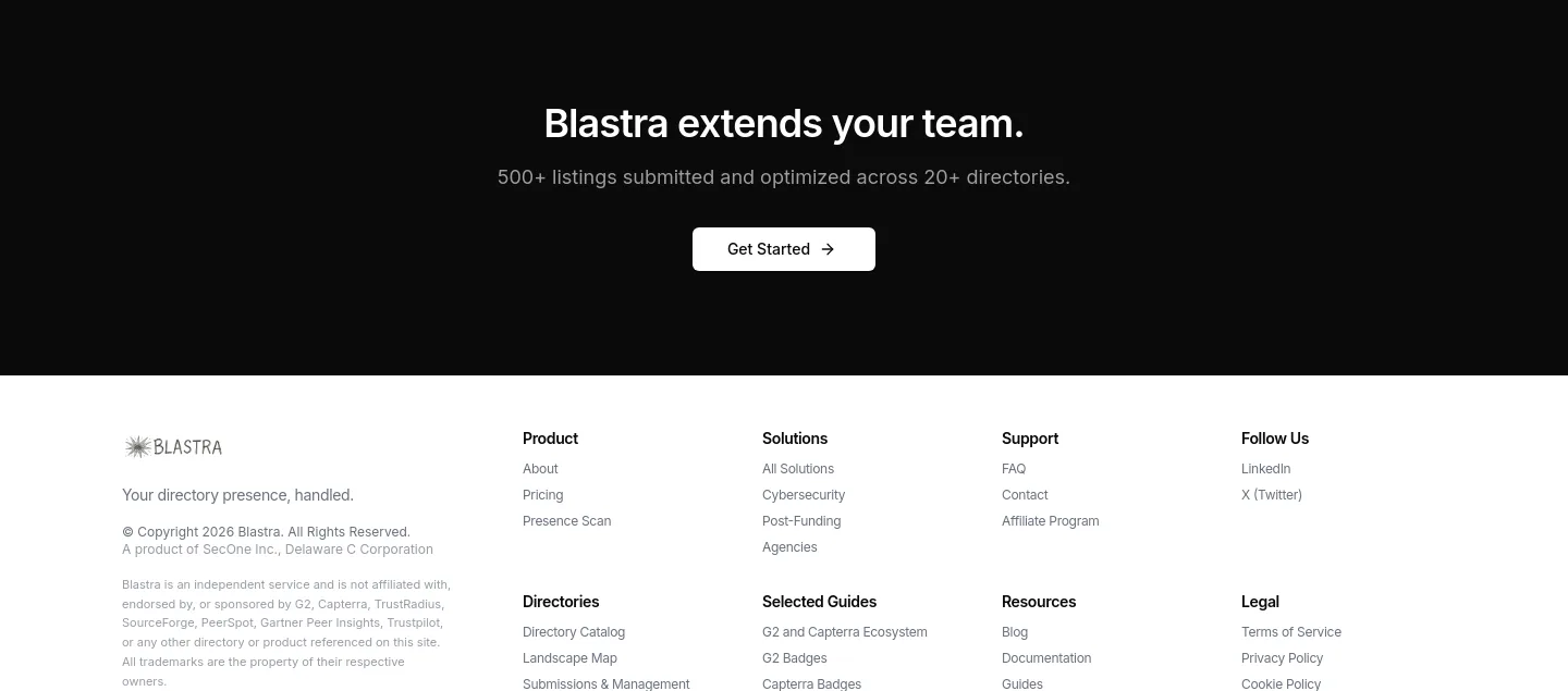 blastra.io CTA section