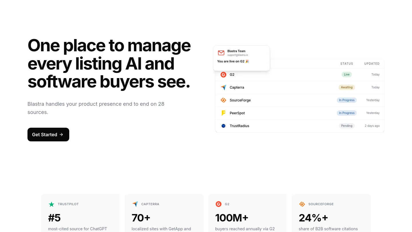 blastra.io — Hero