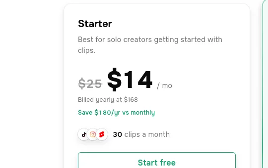 Price anchor element from blitzreels.com