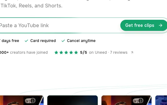 Rating element from blitzreels.com