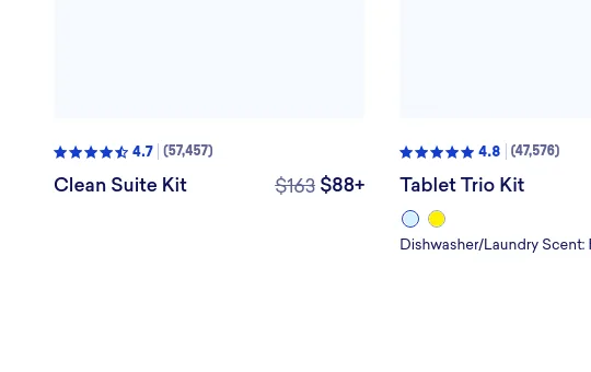 Price anchor element from blueland.com