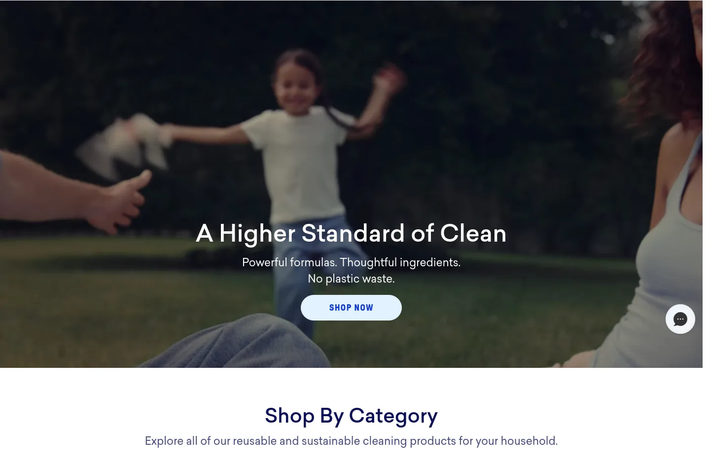 blueland.com Hero section