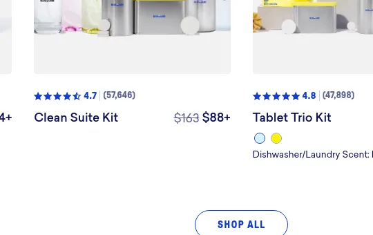 Price anchor element from blueland.com