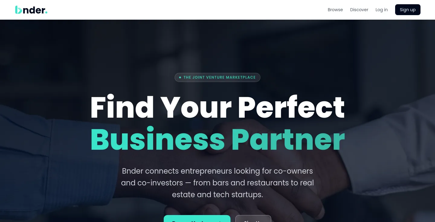 bnder.co — a measured funnel