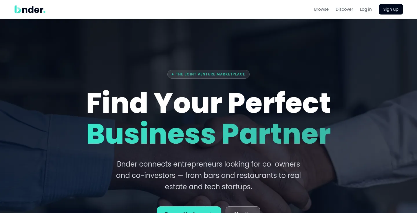 bnder.co — a measured funnel