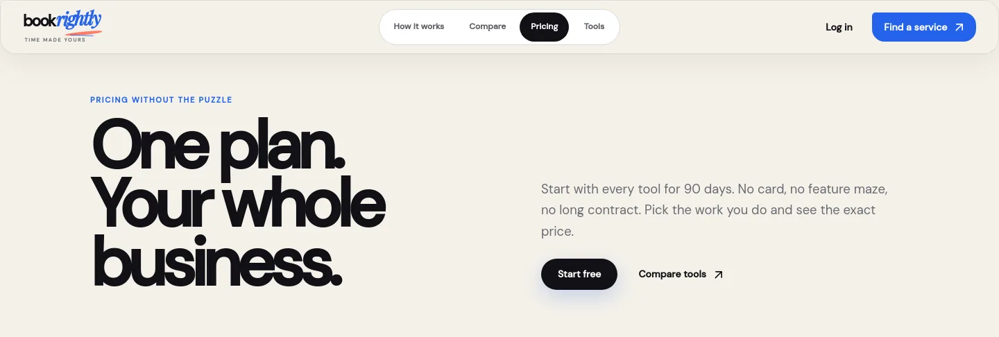 bookrightly.co.uk — Hero
