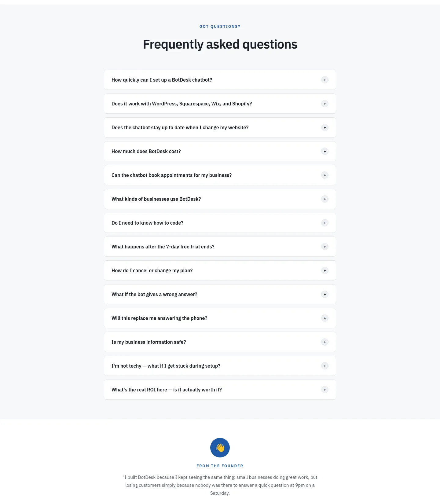 botdesk.studio — FAQ