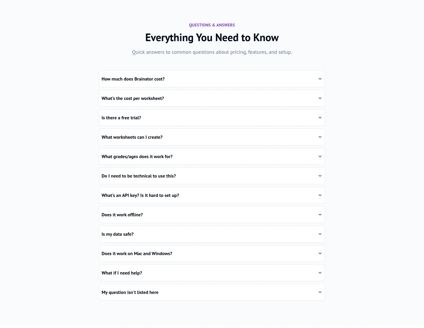 brainator.com — FAQ