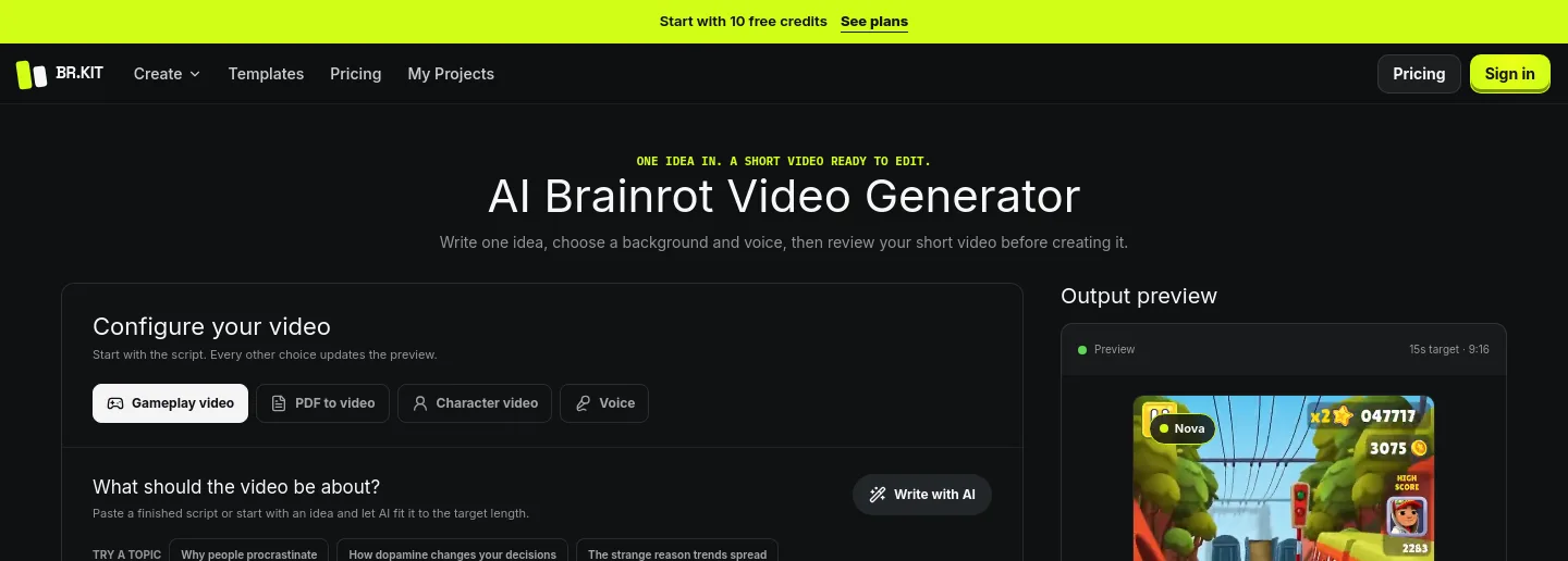 brainrotkit.com — a measured funnel