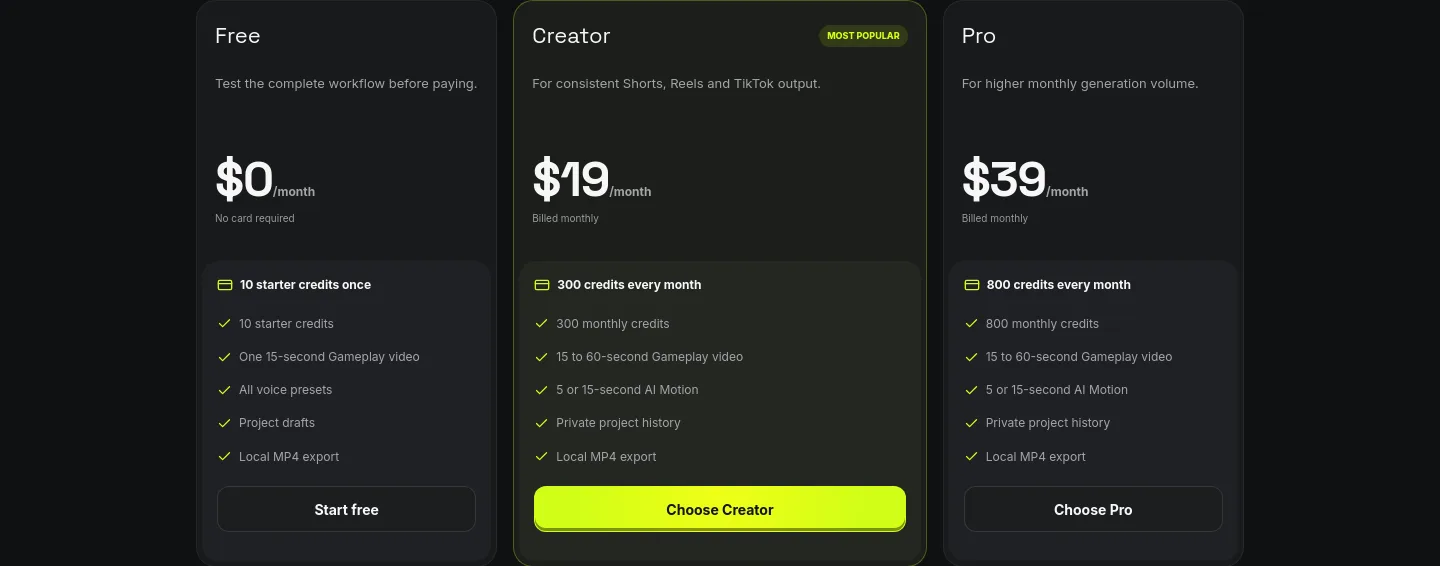 brainrotkit.com — a real Pricing section
