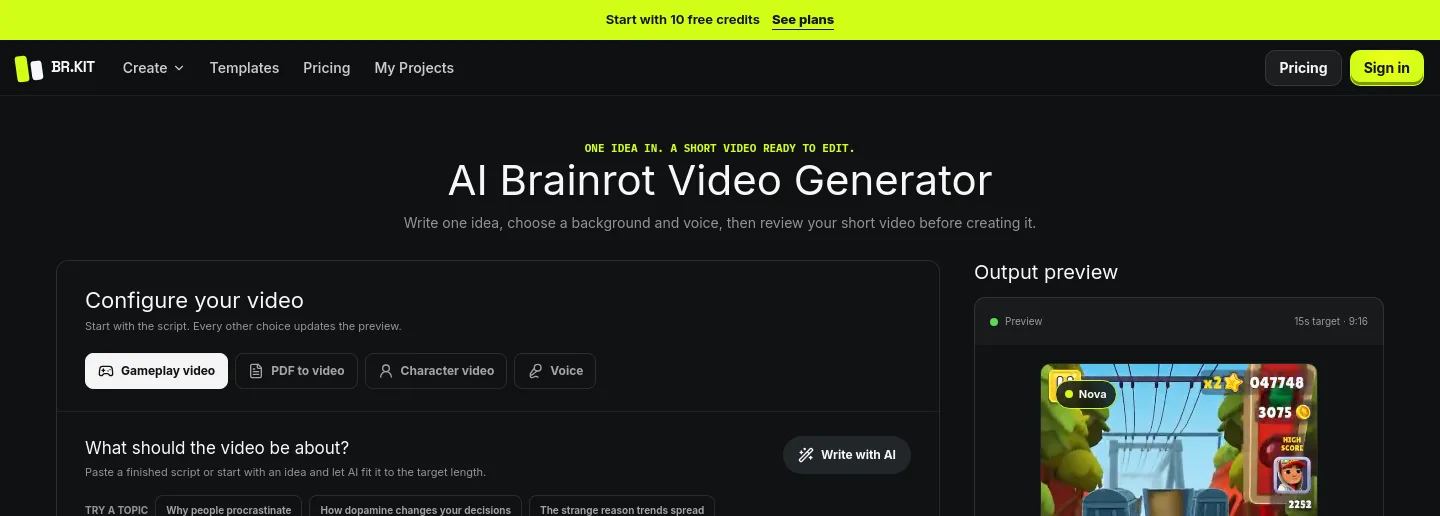 brainrotkit.com — a measured funnel