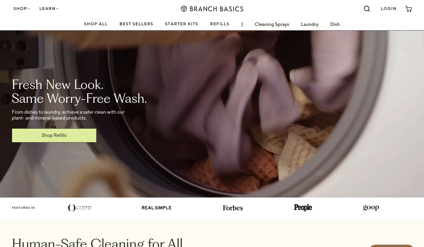 branchbasics.com — a measured funnel