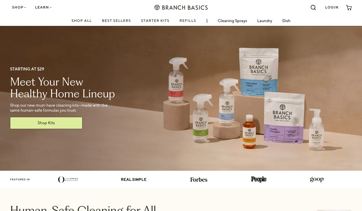 branchbasics.com — a measured funnel