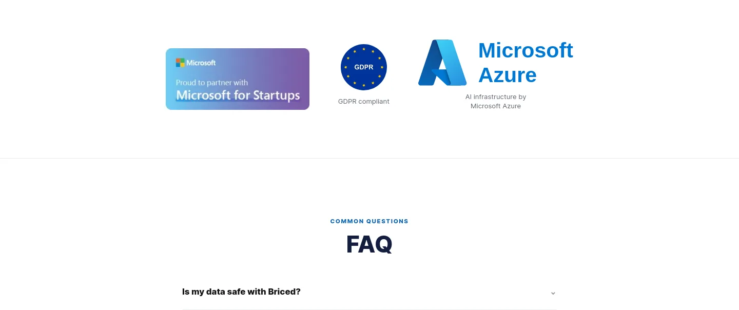 briced.com Logo Wall section