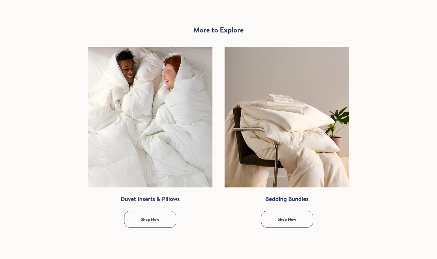 brooklinen.com — a real CTA section
