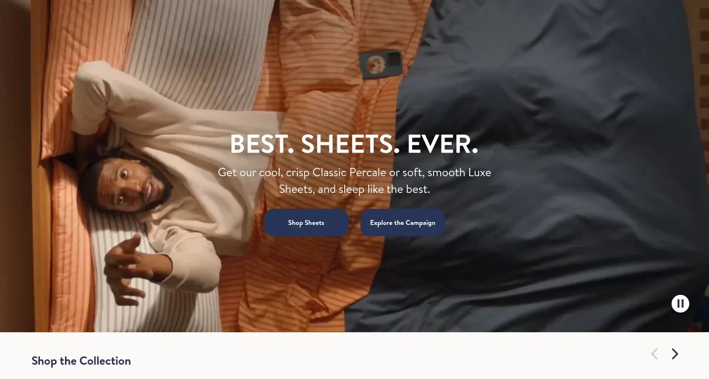 brooklinen.com — CTA
