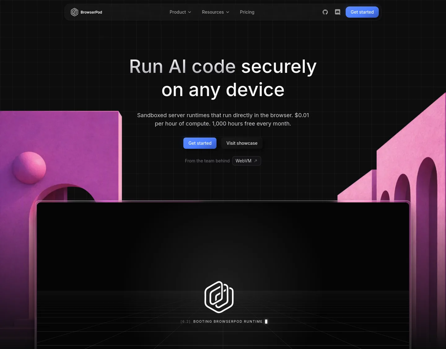 browserpod.io — Hero