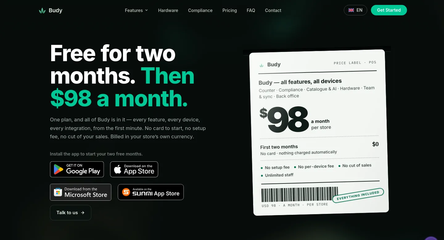 budy.app — Hero