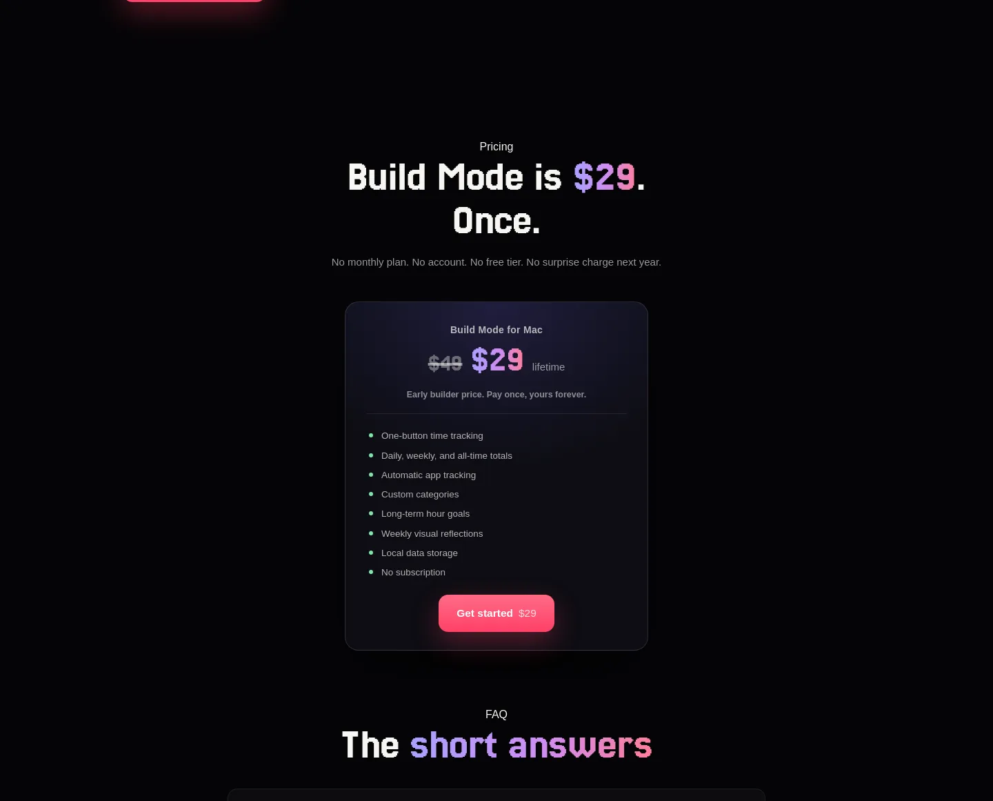 buildingnow.app — Pricing