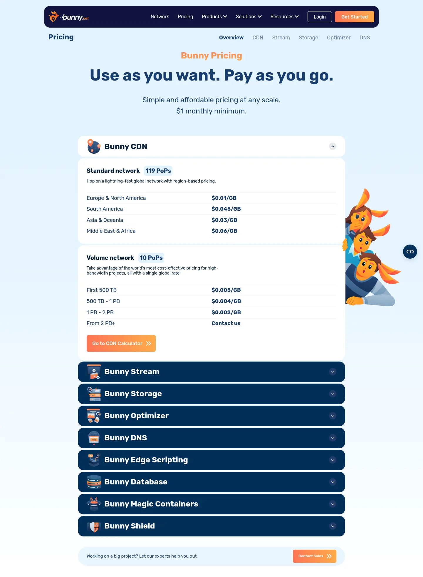 bunny.net Hero section
