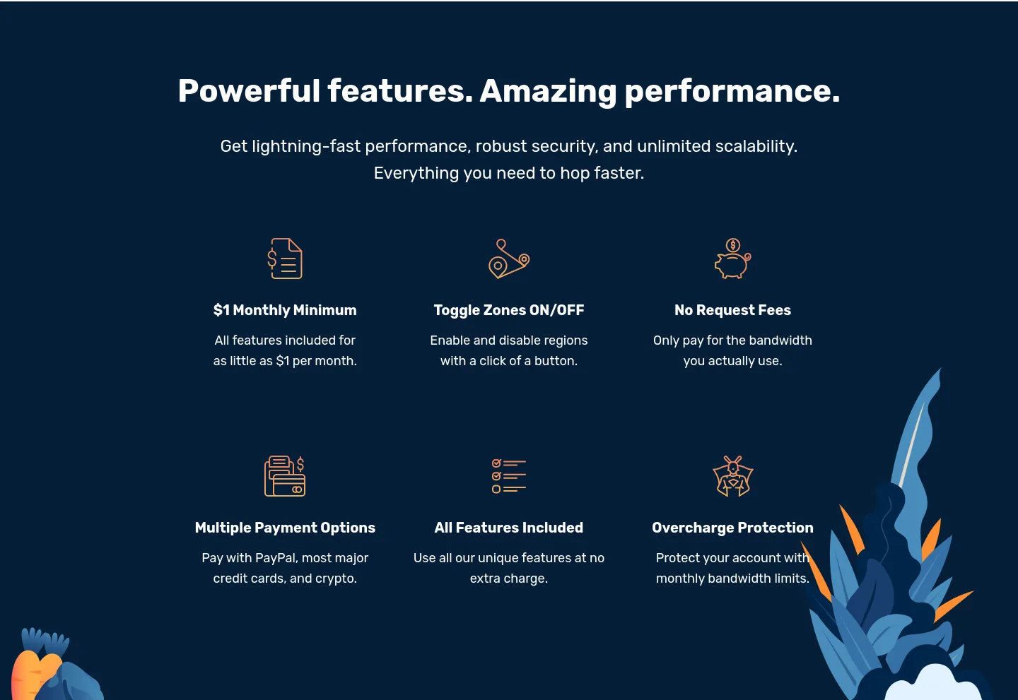 bunny.net — a real Pricing section