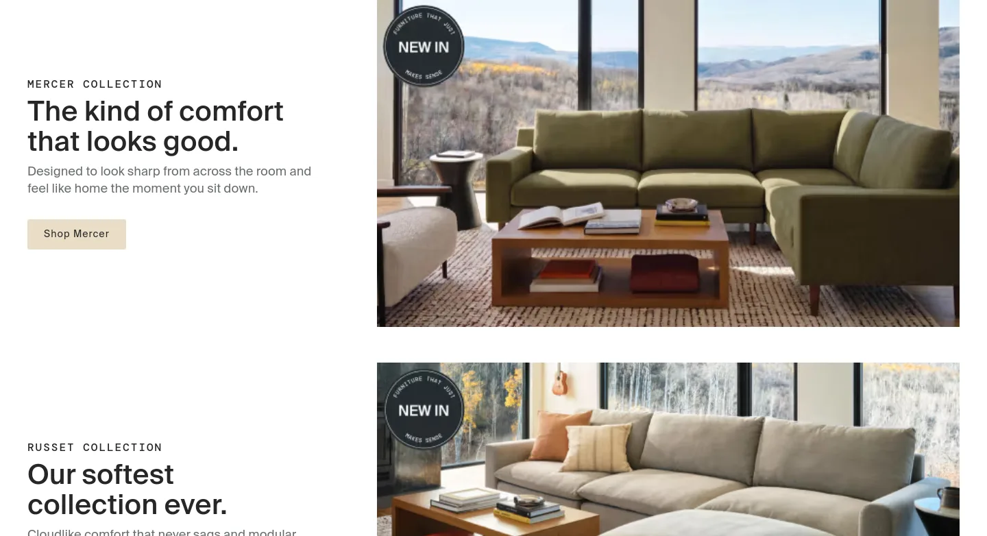 burrow.com CTA section