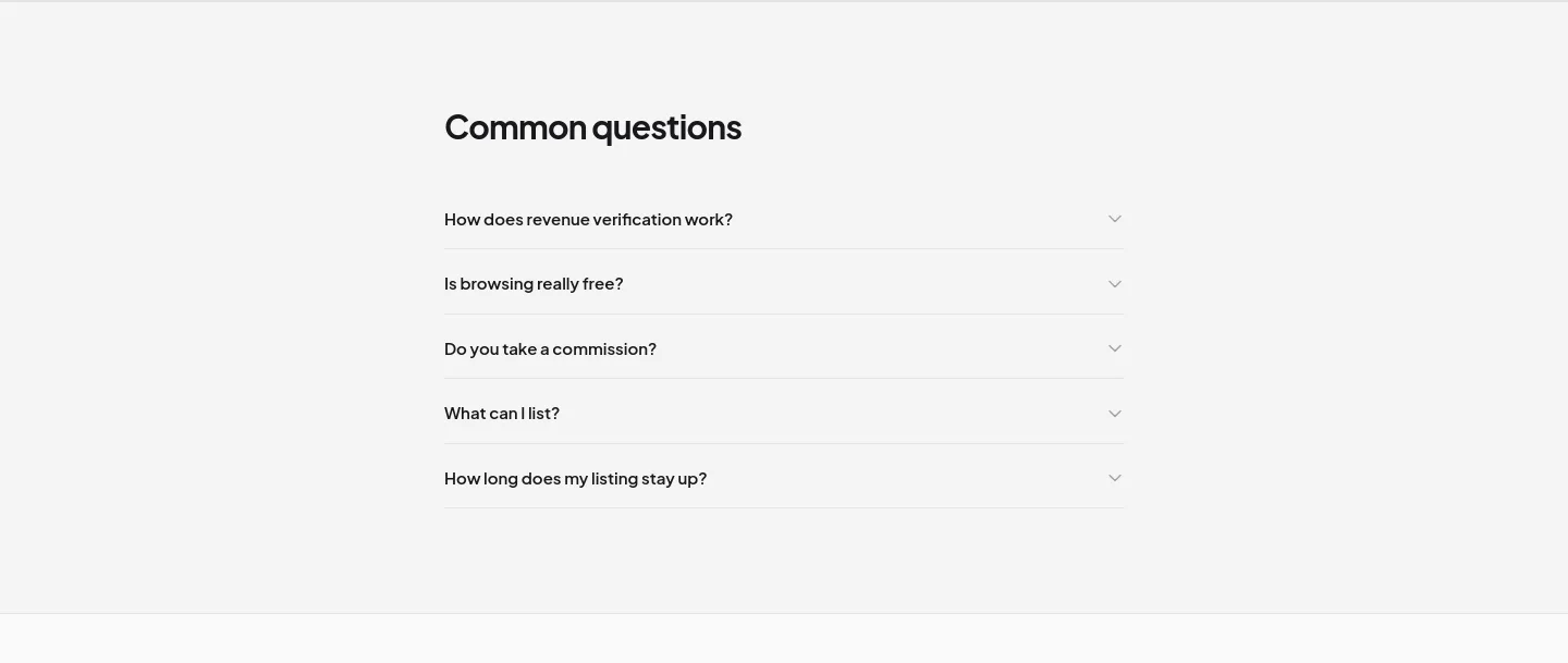 buymicrostartups.com — FAQ