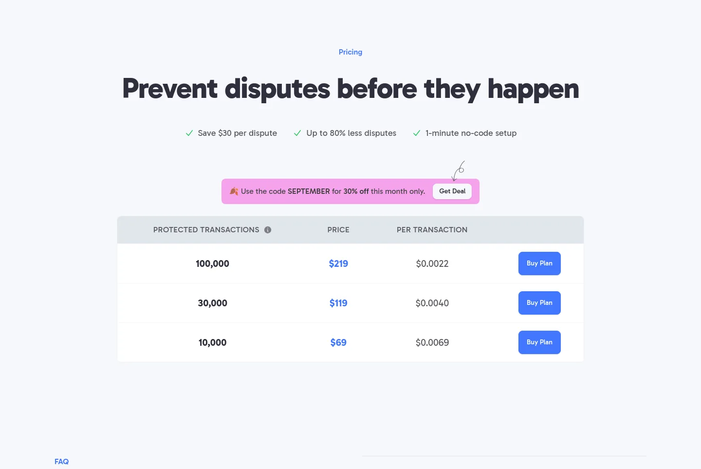 byedispute.com — Pricing