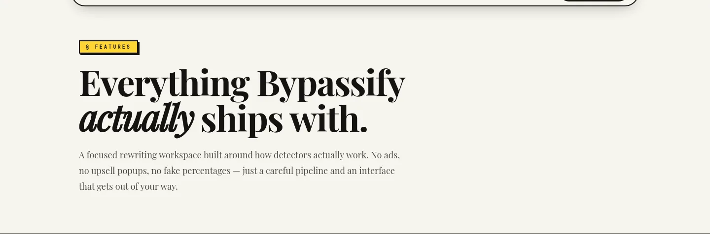 bypassify.online Hero section