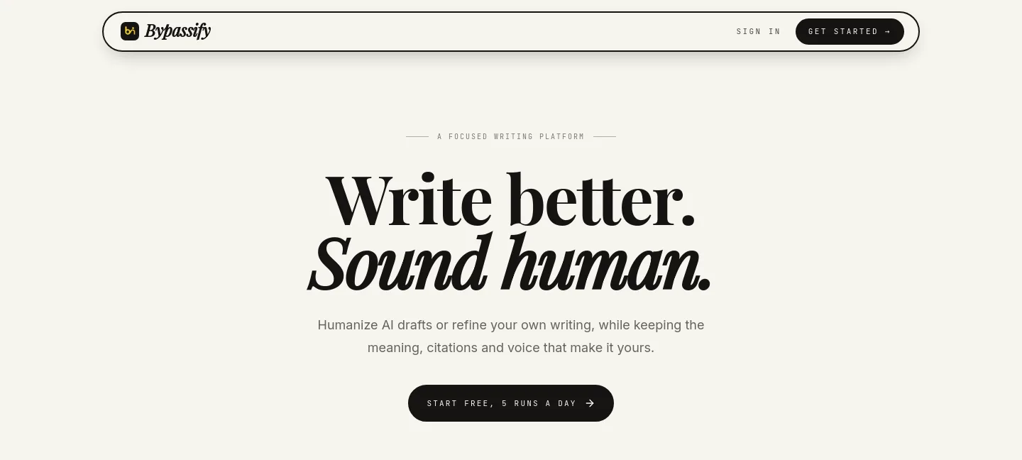 bypassify.online — a measured funnel
