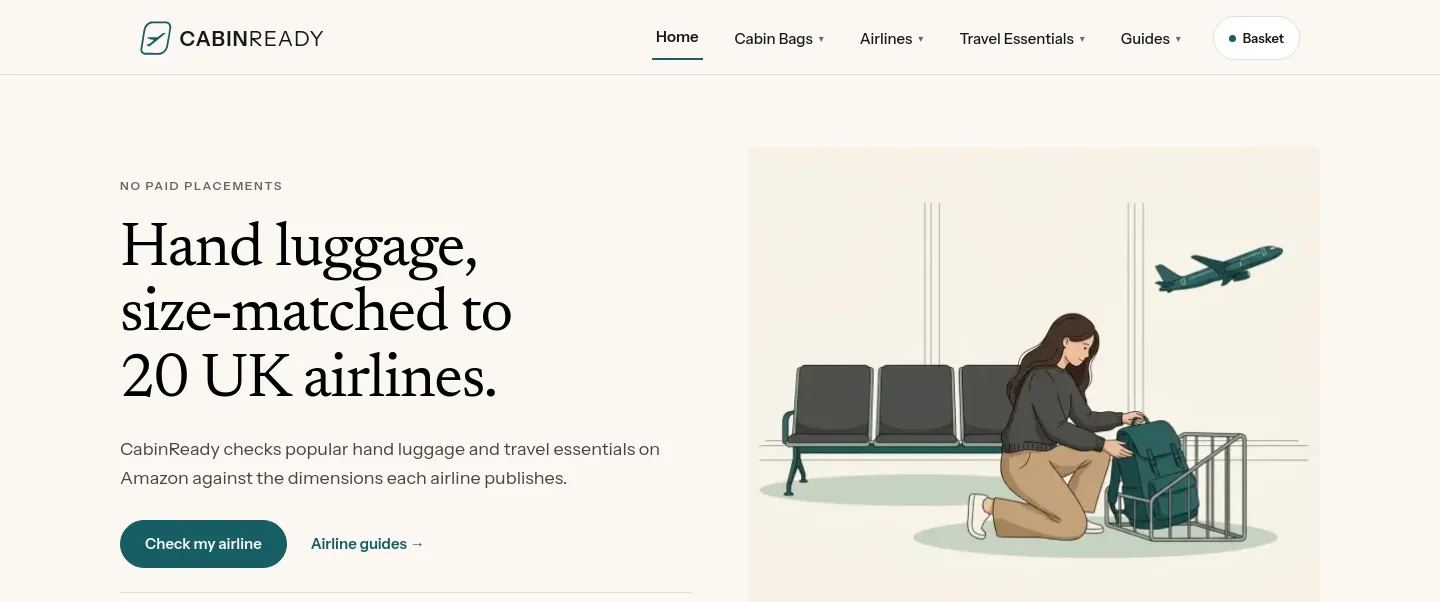 cabinready.co.uk — a measured funnel