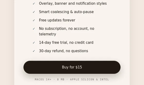No credit card element from caesura.rest