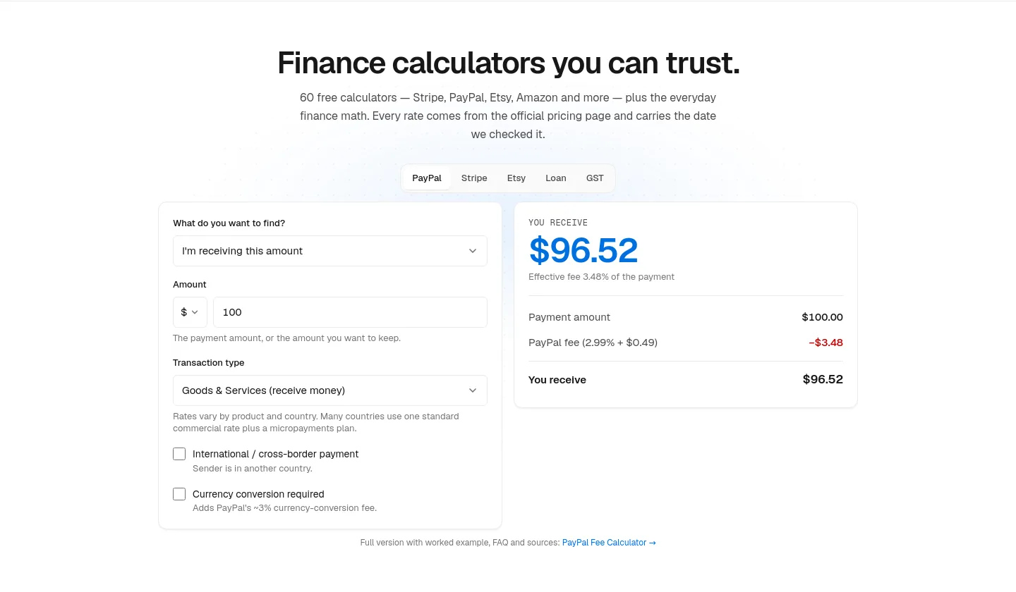 calcyourfinance.com — Hero