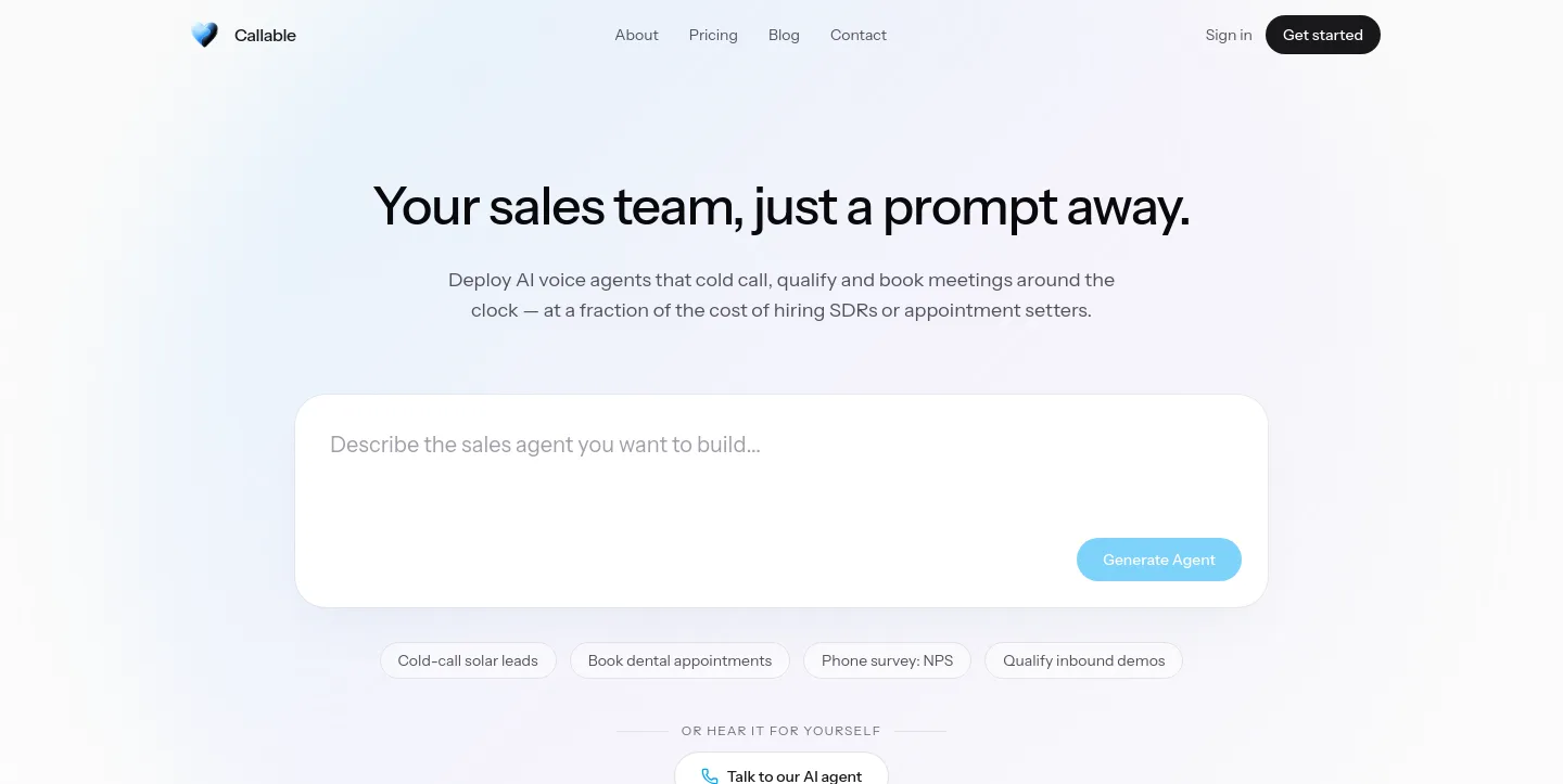 callable.pro — a measured funnel