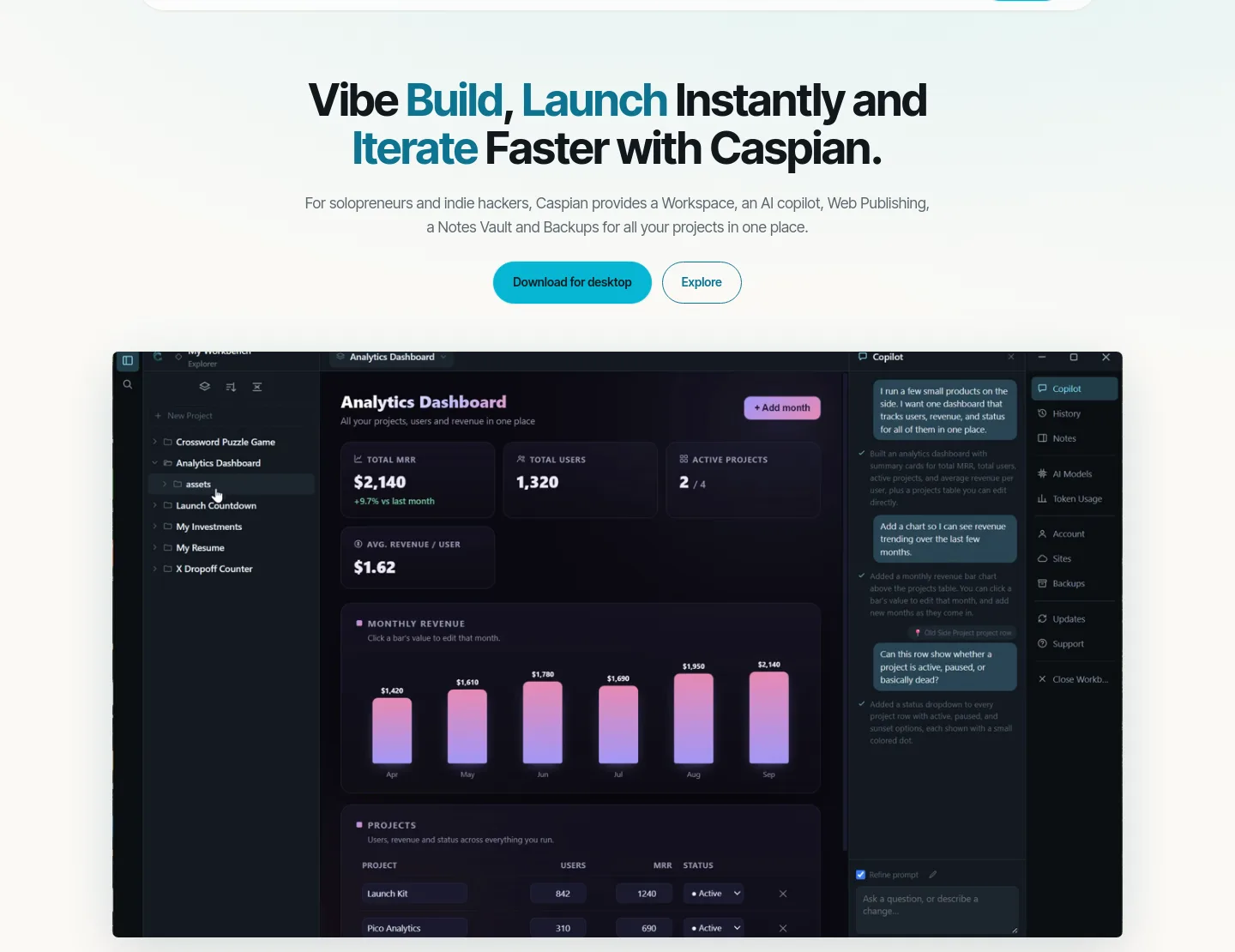 caspian.md — Hero