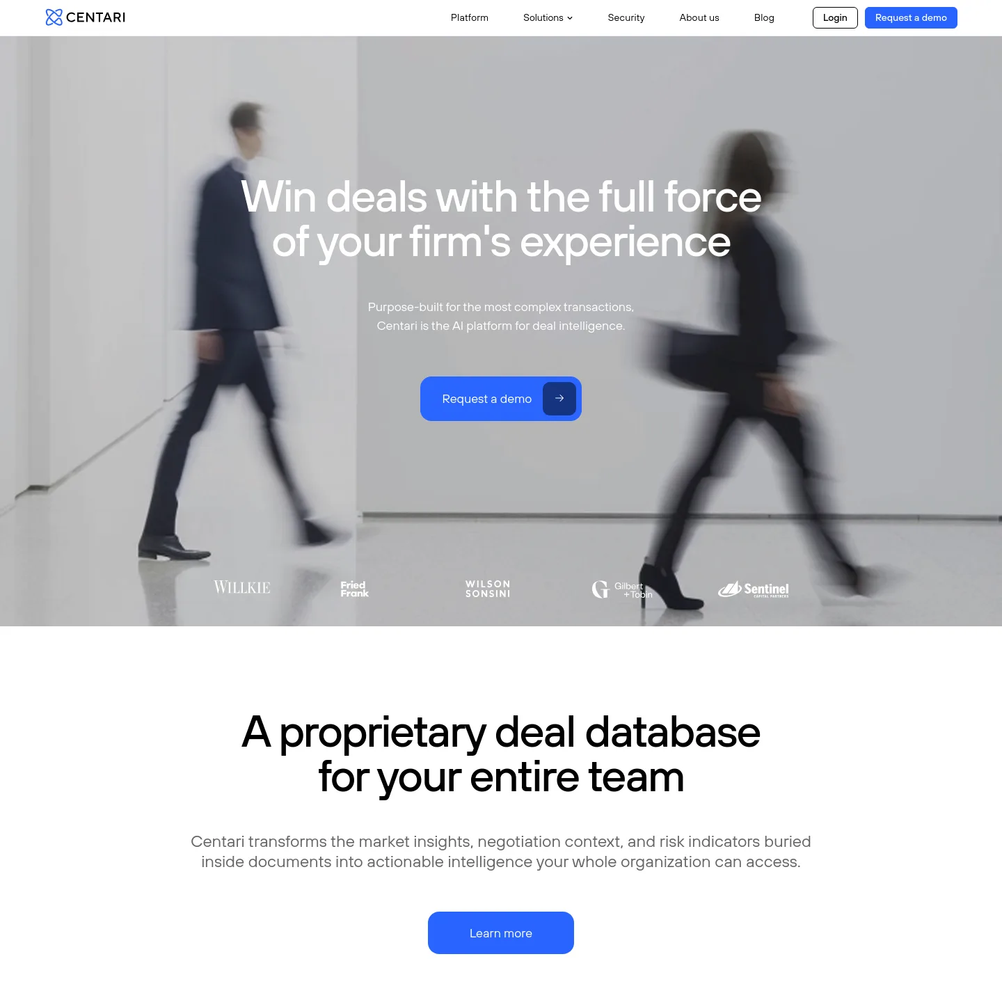 centari.com — a measured funnel