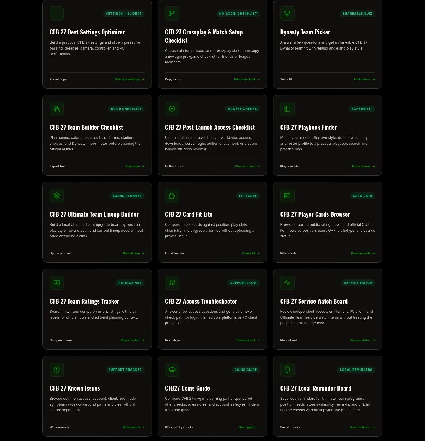 cfb27.com — Features