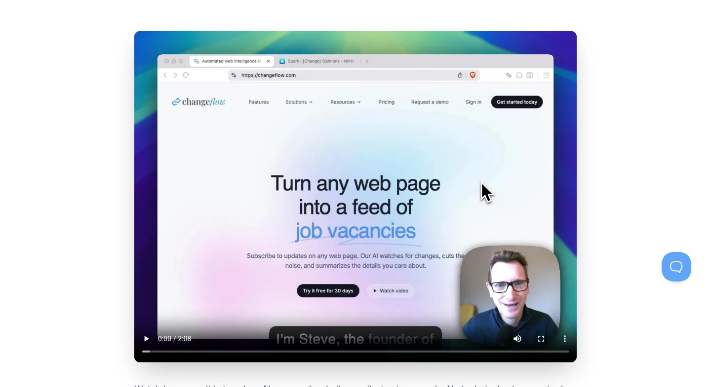 changeflow.com Logo Wall section