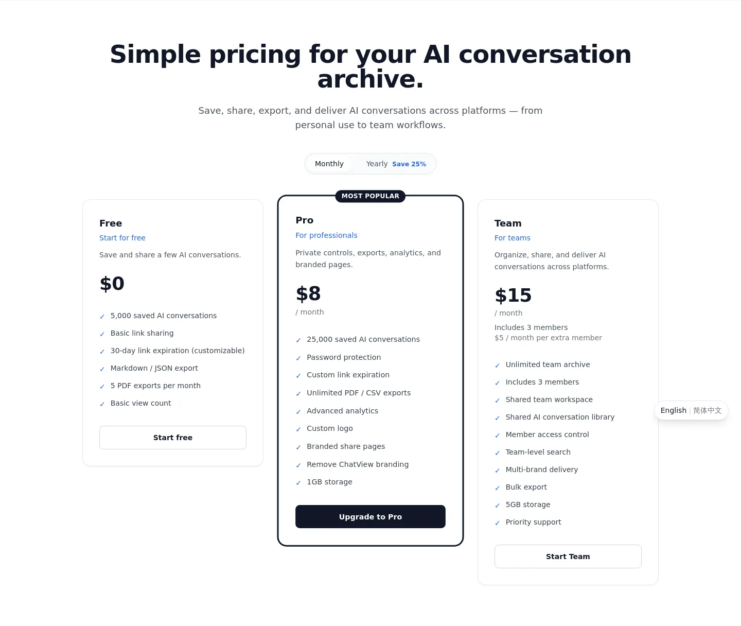 chat-view.com Hero section