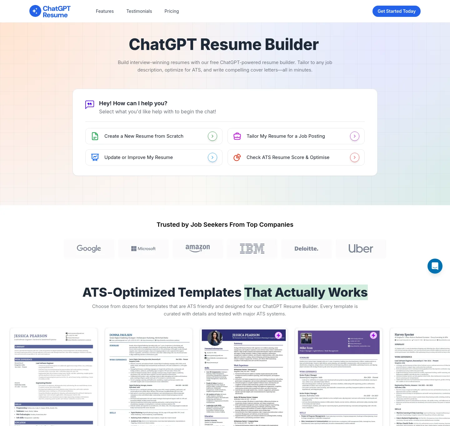 chatgptresume.com — a measured funnel