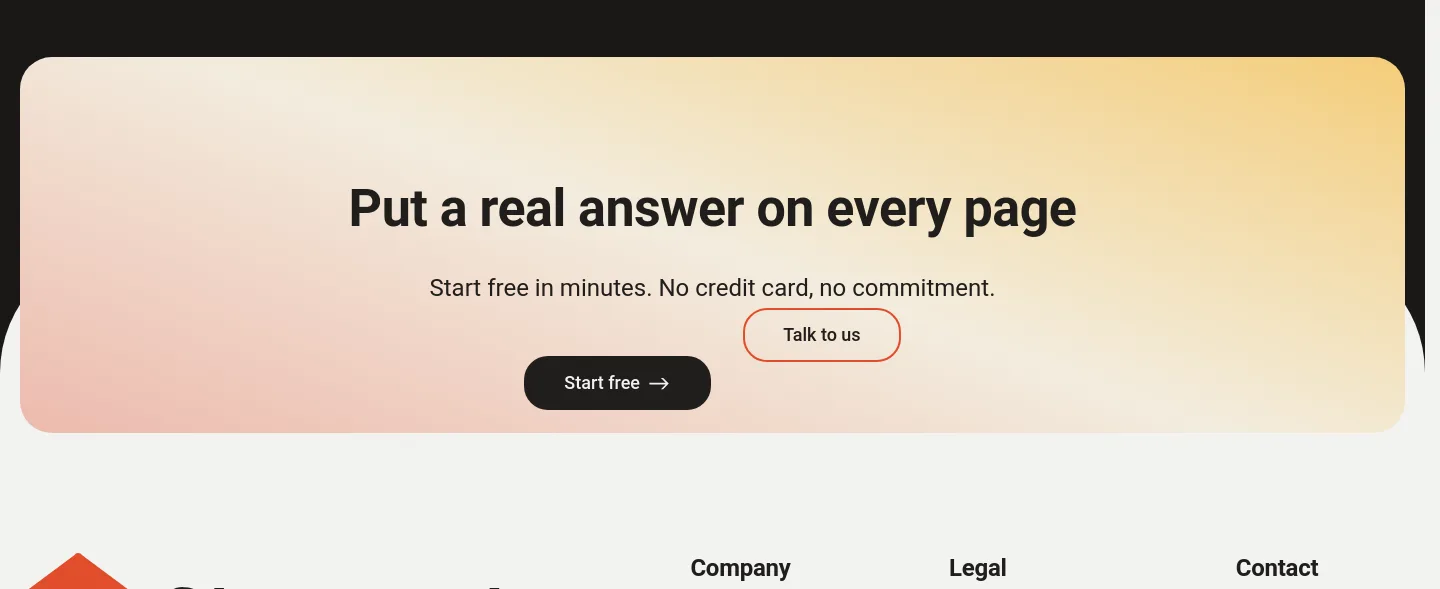 chatporch.com — CTA
