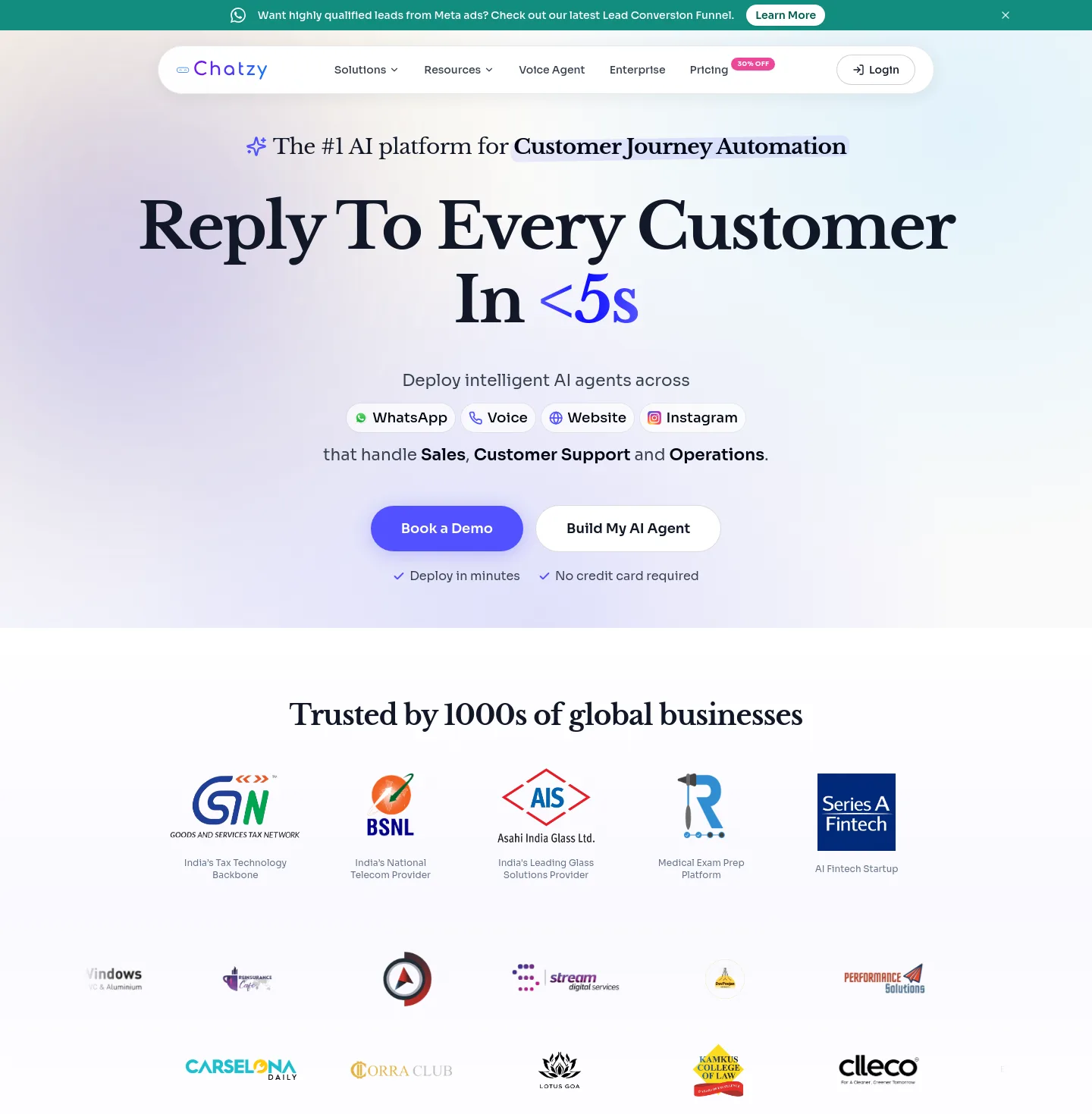 chatzy.ai — Hero
