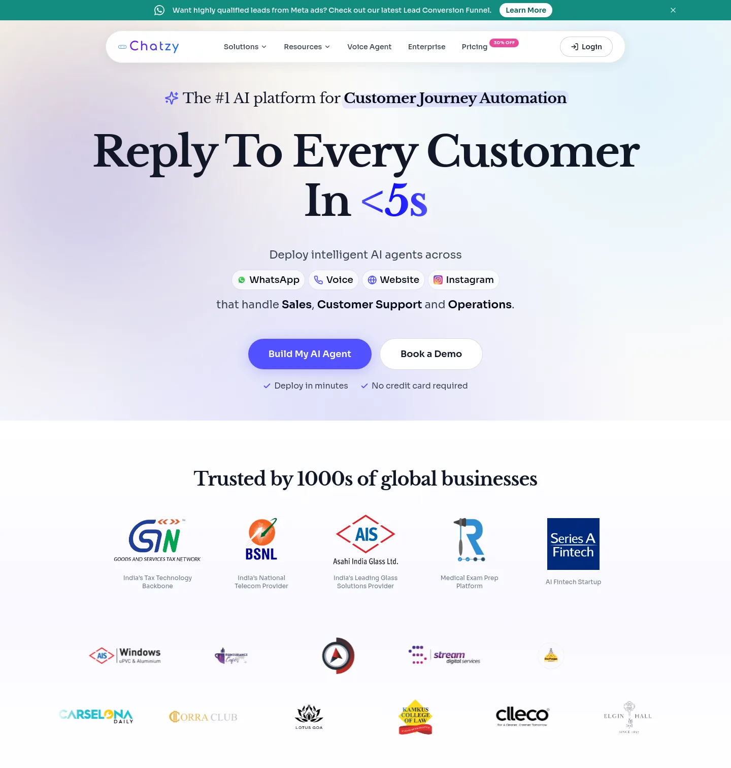 chatzy.ai — Hero