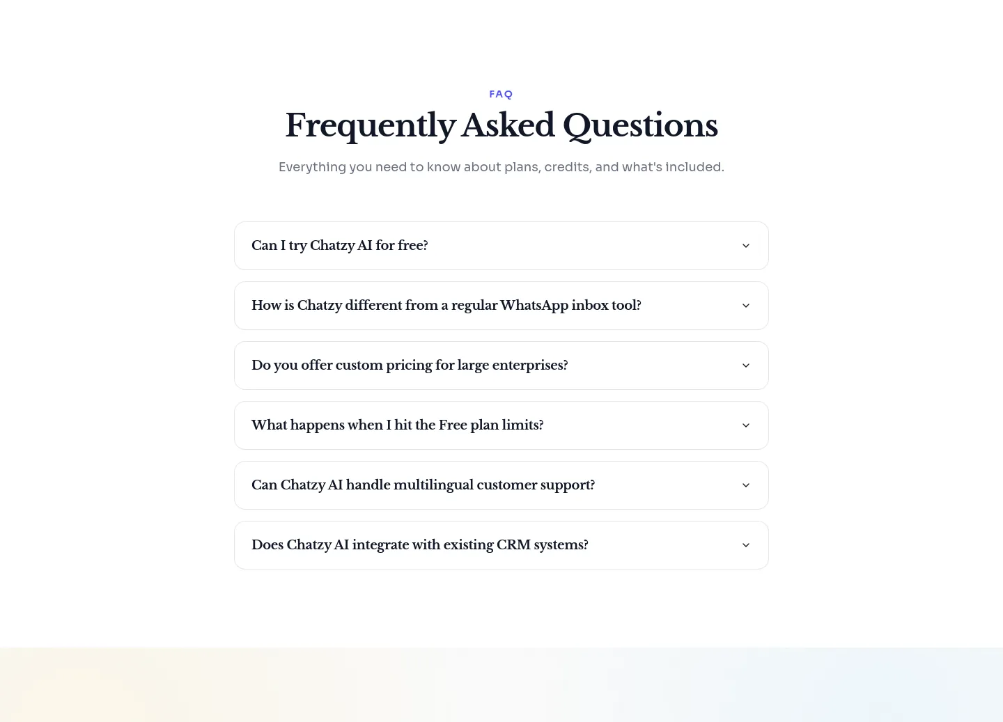 chatzy.ai — FAQ