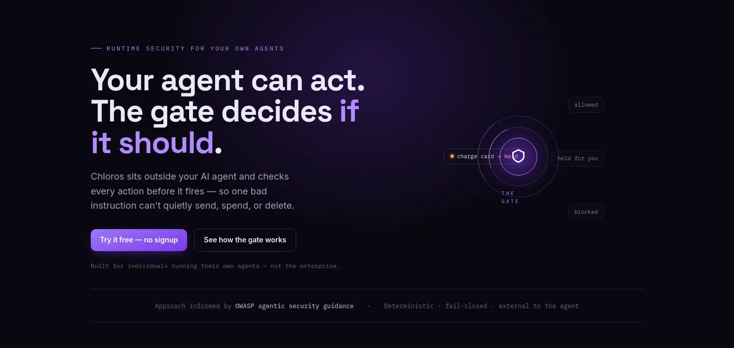 chloros.io — Hero