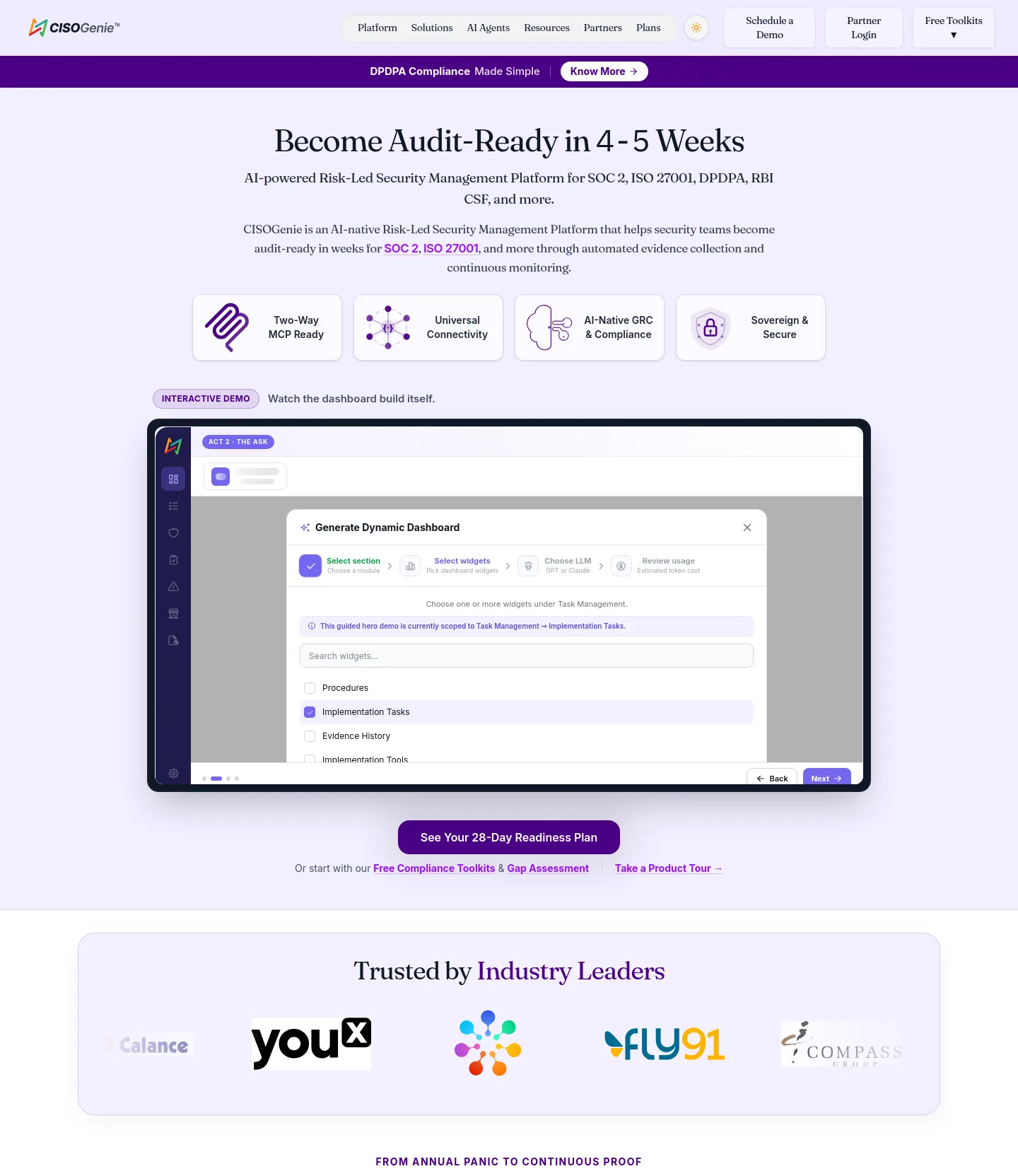 cisogenie.com — a measured funnel