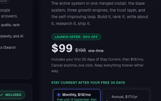 Price anchor element from claudify.tech