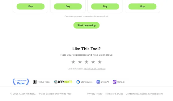 Rating element from cleanwhitebg.com
